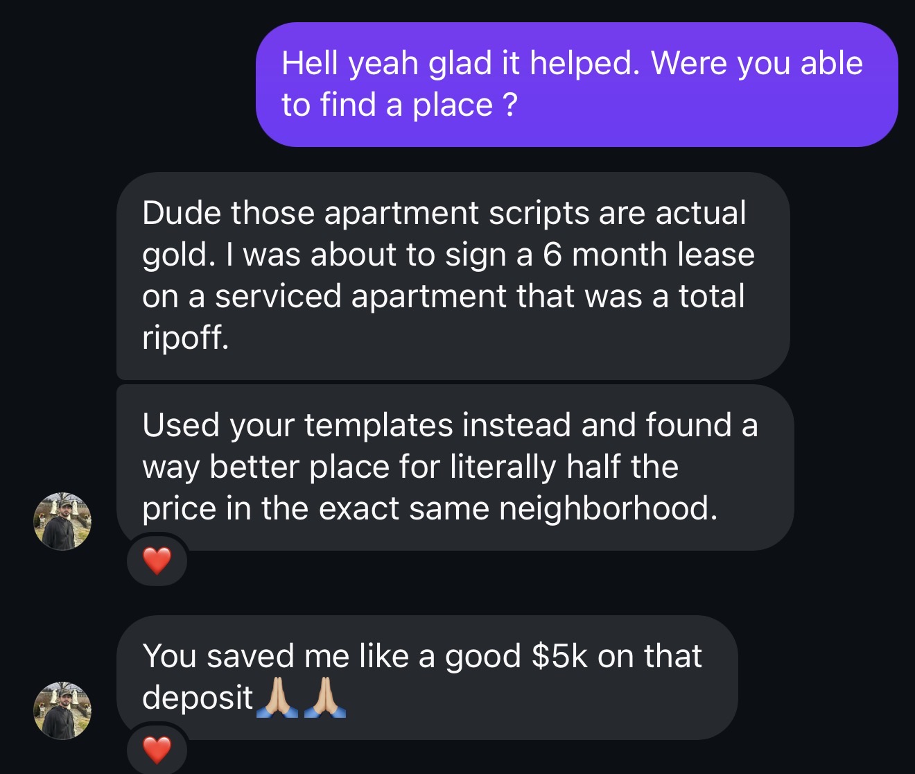 Tyler D. testimonial